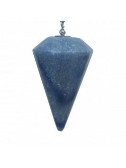 Pêndulo de Pedra Quartzo Azul.